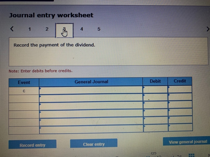 treasury. b. Declared cash dividends in the amount of $260,200. c. Paid