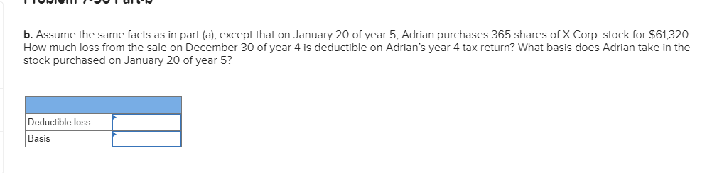 365 shares of stock in X Corp. for $68,620. On December 30