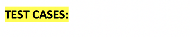 ATTENTION TO THE TEST CASE PROVIDED the end result MUST look exactly