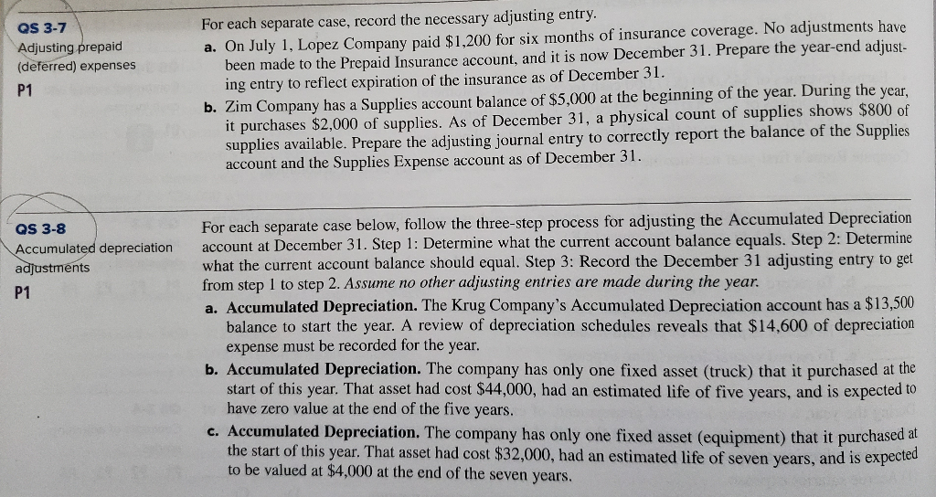 Please help with 3-7 and 3-8. My professor hasn't lectured on any