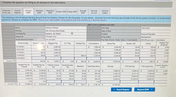 tax should be computed using the percentage method. For Part 1 of