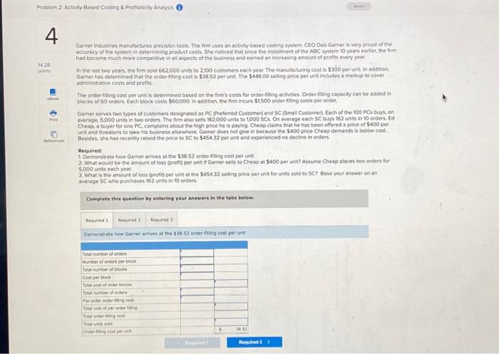 to try cut time-driven ABC. As a plot, she decided to focus