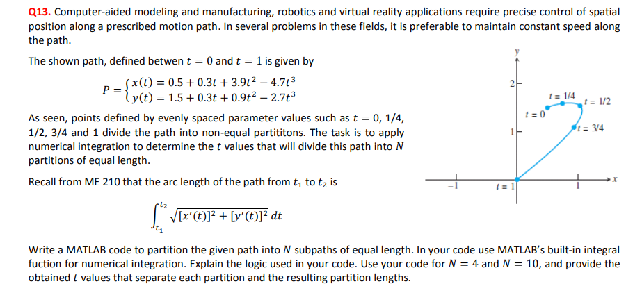  Q13. Computer-aided modeling and manufacturing, robotics and virtual reality applications require