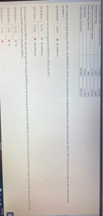 Costco Wholesale Corporation Consolidated Statements of Earnings For Fiscal Years Ended ($