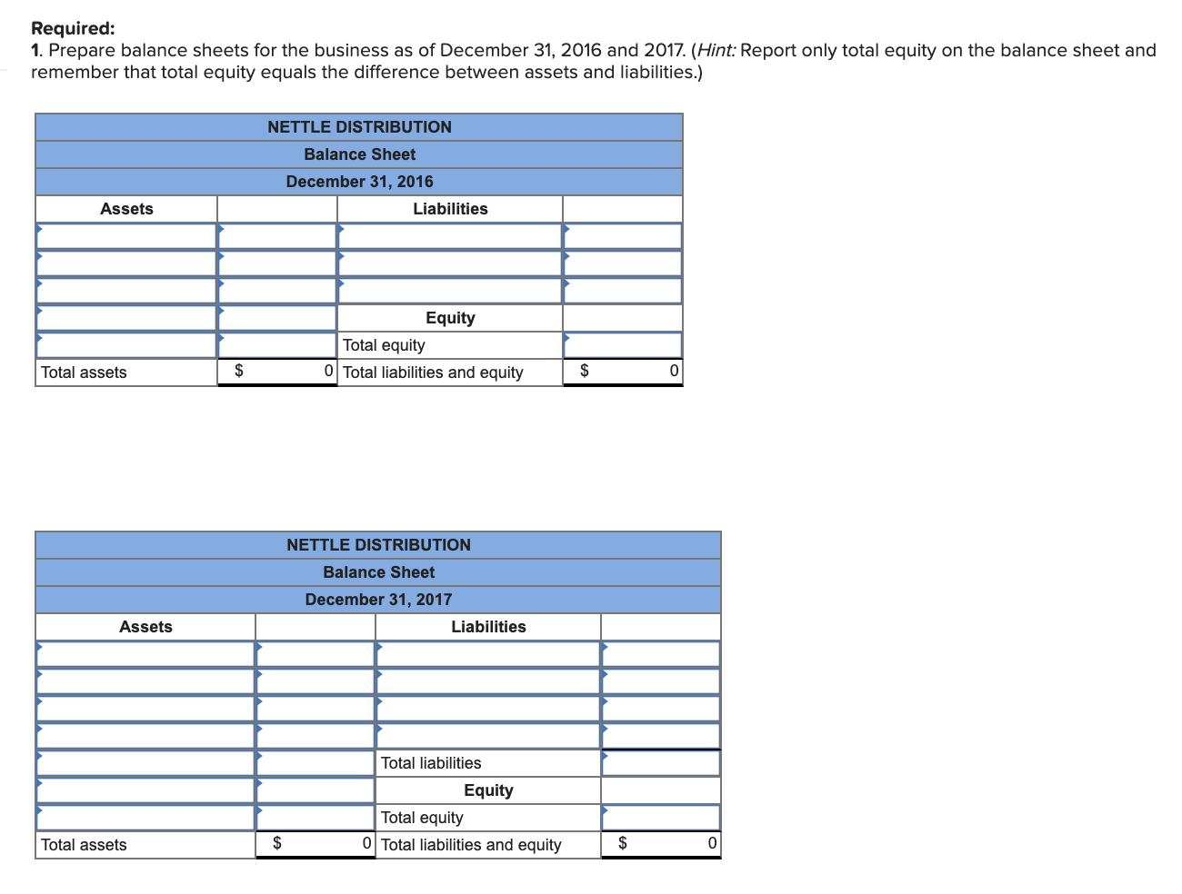 preparing a balance sheet, and computing the debt ratio LO C2, A1,