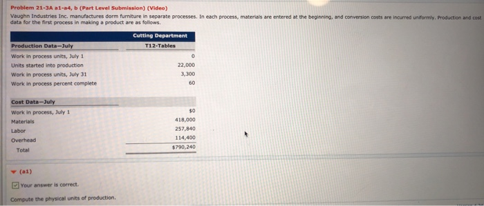  please help with part 2A Problem 21-3A a1-a4, b (Part Level