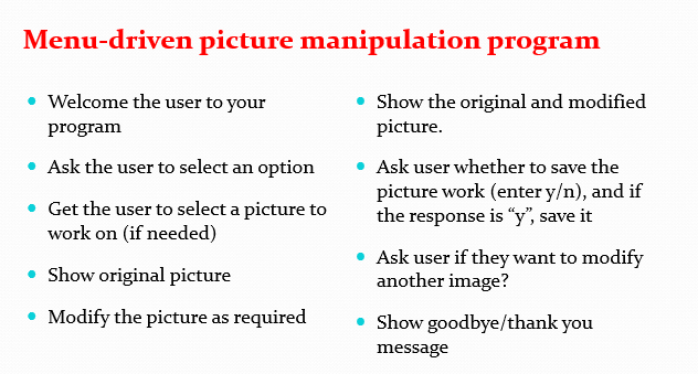 Graphics in Python using the JES environment python code.. Long sets of