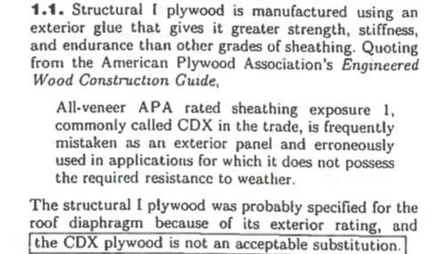 i need complete solution using above table 1.1. Structural I plywood is