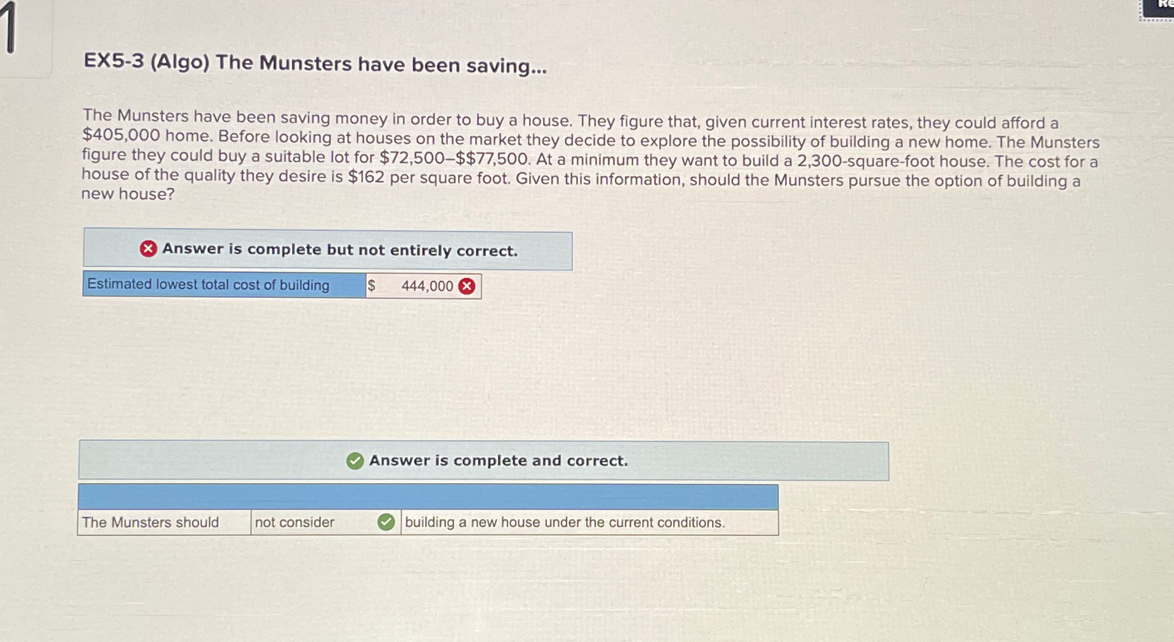  EX5-3(Algo) The Munsters have been saving... The Munsters have been saving