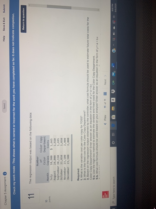  need help asap only need req 3,5a,5b, 6 Chapter 5 Assignment