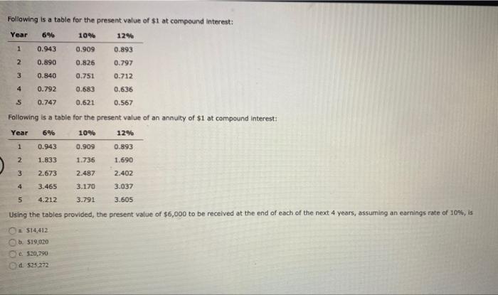  please answer both for a thumbs up Following is a table