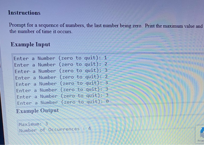 Language is Python, need help with coding Instructions Prompt for a sequence