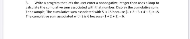 python 3. Write a program that lets the user enter a