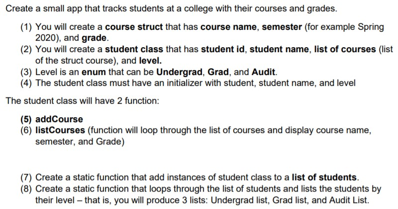 I need help with an intro assignment in a SWIFT programming (iOS