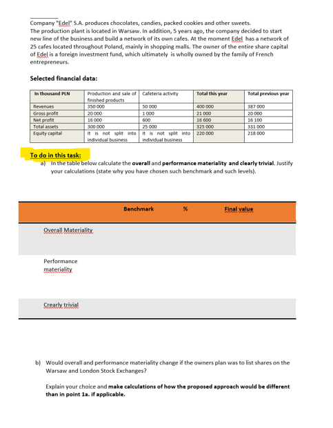  Please Choose a self made benchmark but keeping in mind the