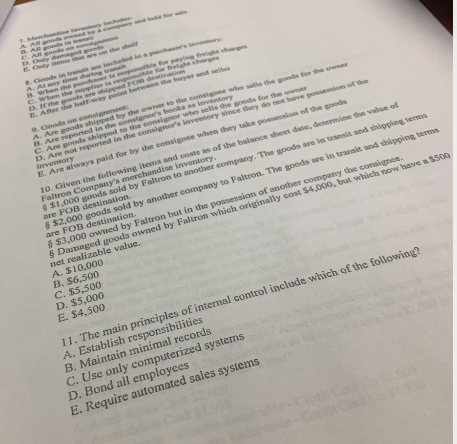 Hi this is for my study guide, please show work where its