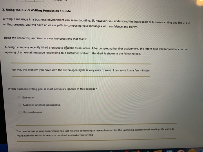  2. Using the 3-x-3 Writing Process as a Guide Writing a