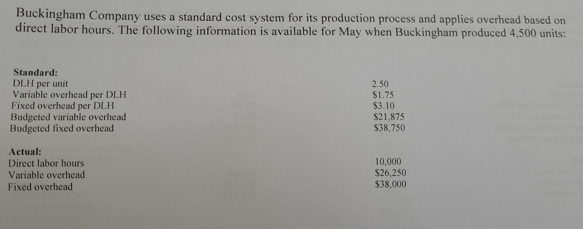 please show calculation: Required:Using the four-variance approach, a. what is variable