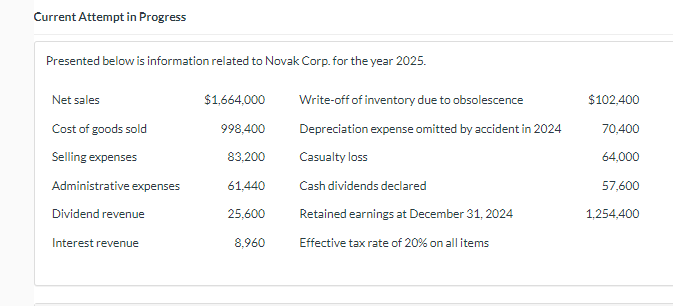 Current Attempt in Progress Presented below is information related to Novak