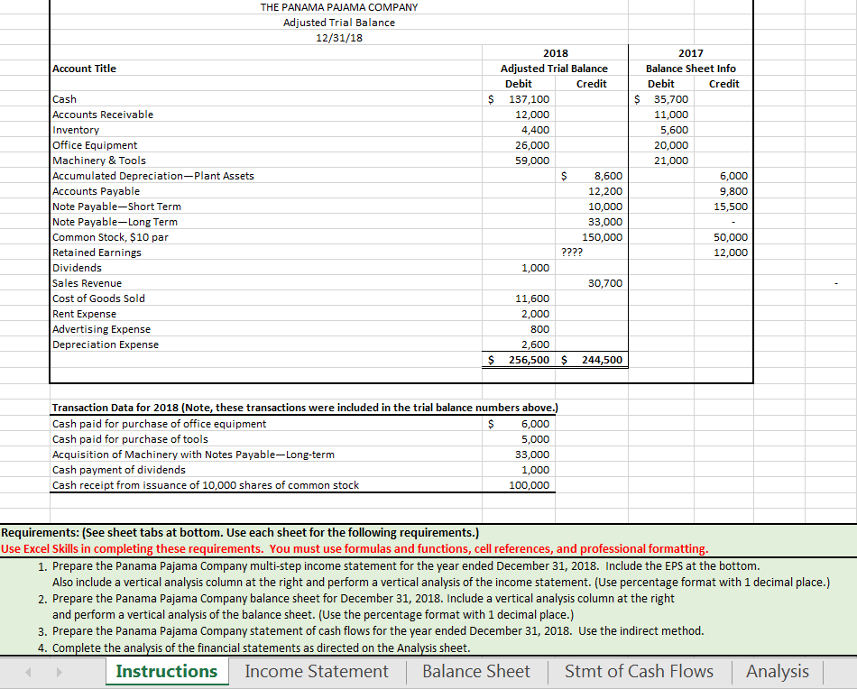 I'm needing help on how to create a Income Statement and Balance