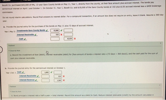  ly from the county, at their face amount plus accrued interest.