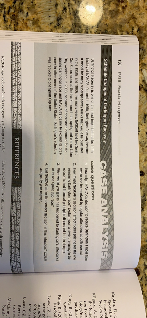  Case analysis questions 1-4 based on the given paragraph 138 PART