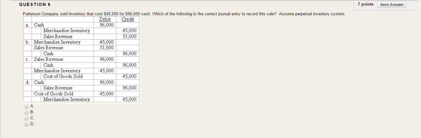 purchased for res ale D.Insurance on the trucks used to deliver goods