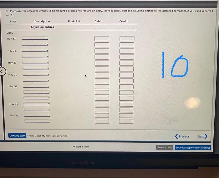 complete parts 1, 2 and 3 before attempting to complete part 4