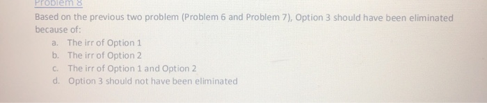 1 Option 2 Option 3 (Do Nothing) Initial Cost $780,000 $560,000 Uniform
