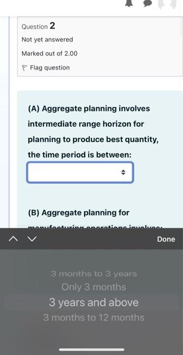 2.00 P Flag question (A) Defective in purchasing raw materials is an