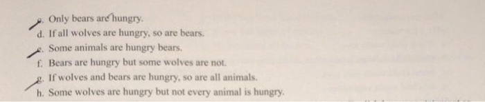 language statement as a predicate wff. (The domain is the whole world.)