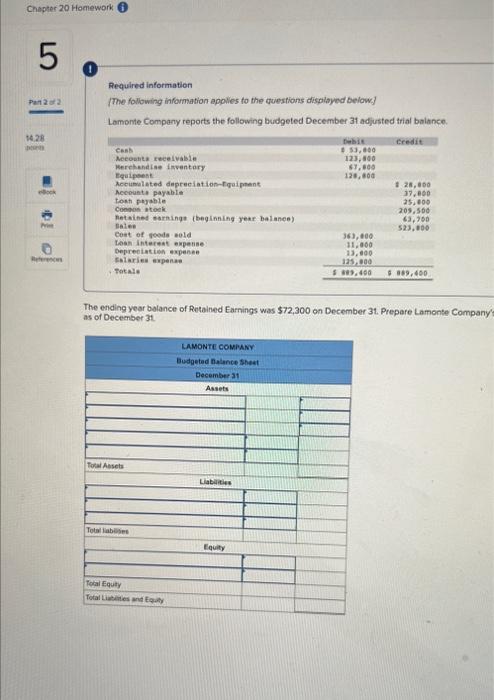  Required information IThe following information applies to the questions displayed below]