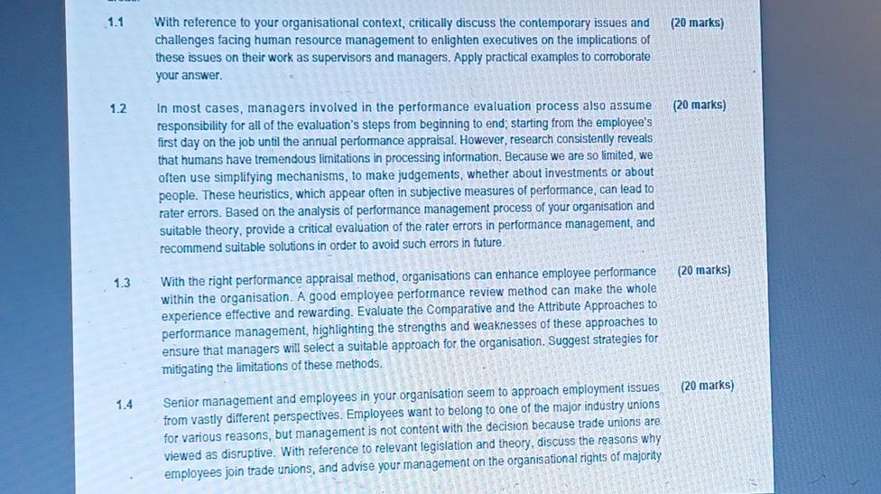 please finds attached pic for question- Contemporary Human Resource Management 8,