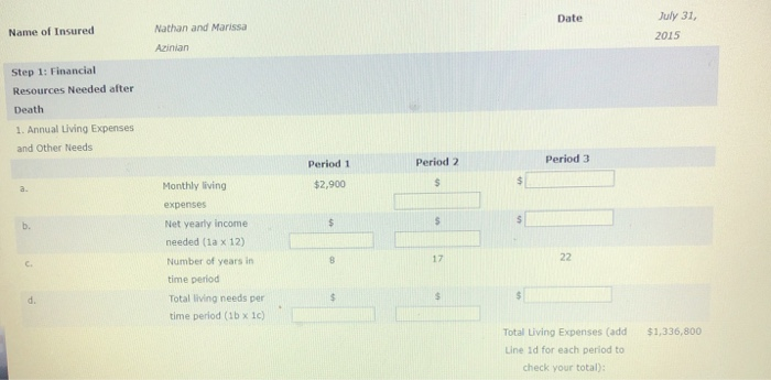 Part 1 Nathan and Marissa Azinian are 40 years old and have