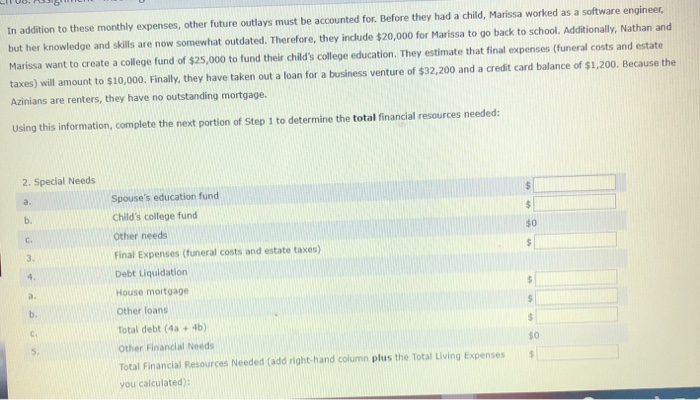 one son, age 10. Nathan is the primary earner, making $65,000 per
