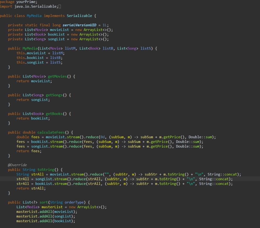 all accounts group by the media type. // You should make use