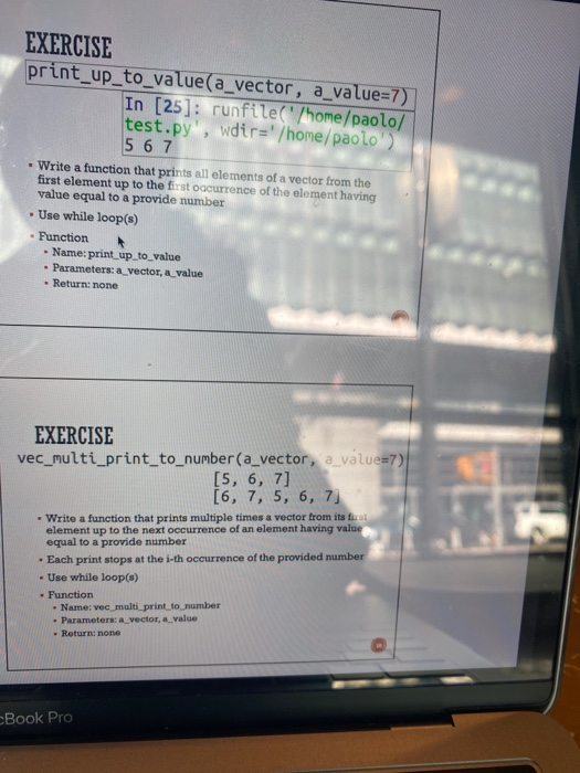 index: 6 5 7 .Write a function that prints all elements whose