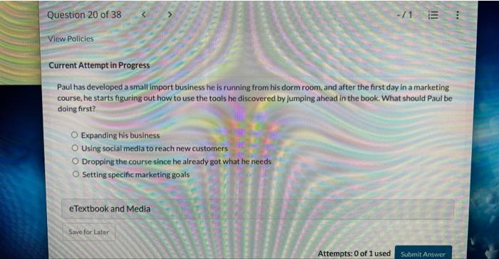 has been developing a marketing plan for her catering service and she