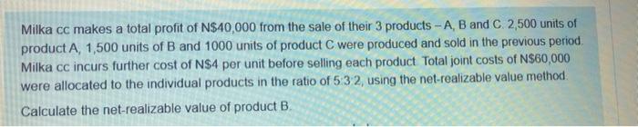 show calculations Last month when a company had an opening inventory of