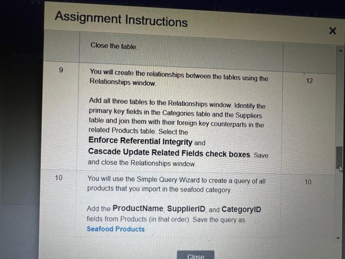 Indexed option to Yes (No Duplicates) Select SupplierID as the primary key