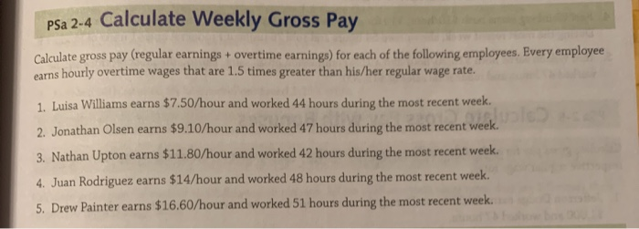 allowances) earned monthly gross pay of $2,440. For each bed? period, she