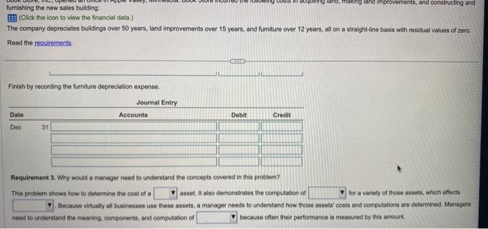with residual values of zero. Read the cecuiroments. Requirement 1. Identify the