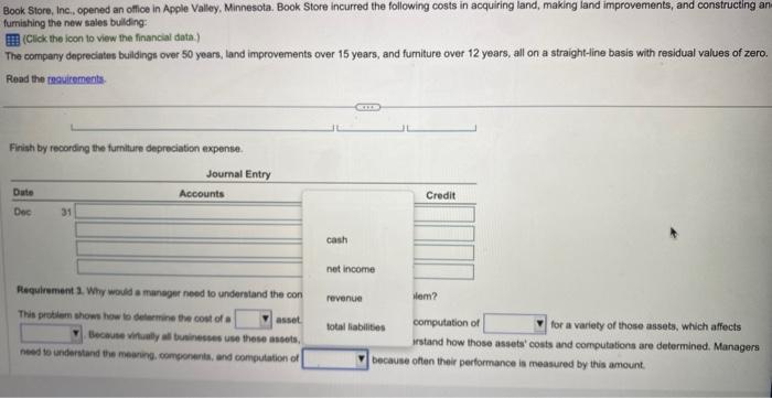 j through q, and lastly calculate the totals for each asset category.