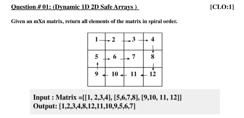  write code in c++ Given an mXn matrix, return all elements