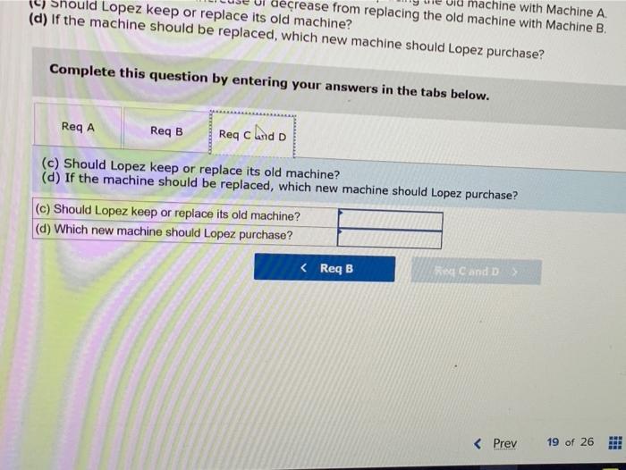 a book value of $50,000 and remaining useful iffe of five years.