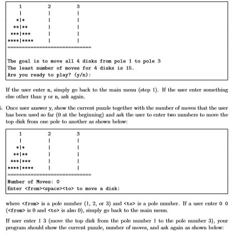 empty pole 3. No larger dik may be placed on top of