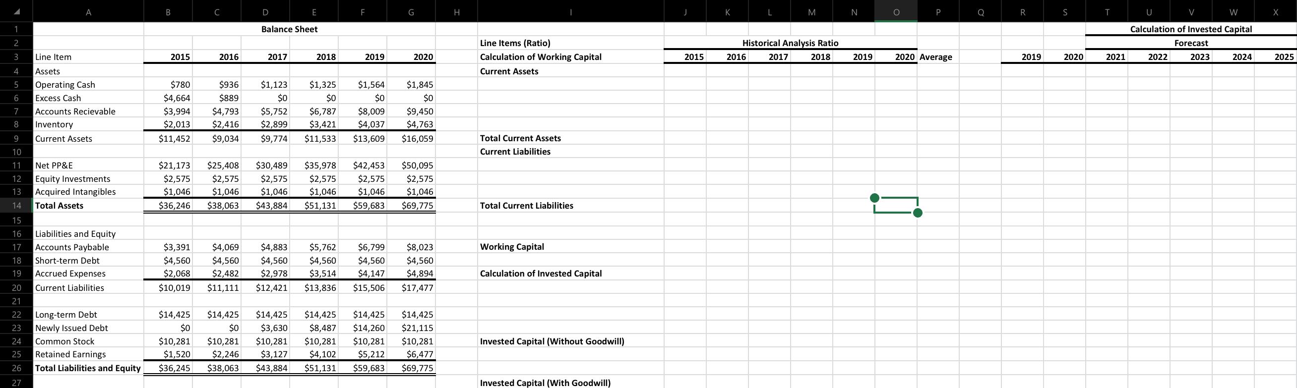 R S T U W 1 Income Statement Historical Analysis Ratio 2016