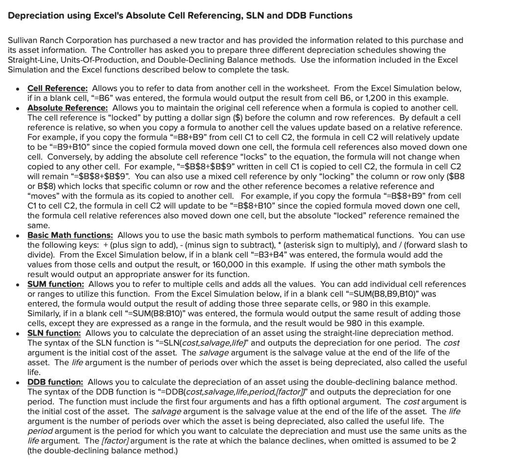  please ONLY INCLUDE FORMULAS IN THE SPACES. AND PLEASE FILL OUT