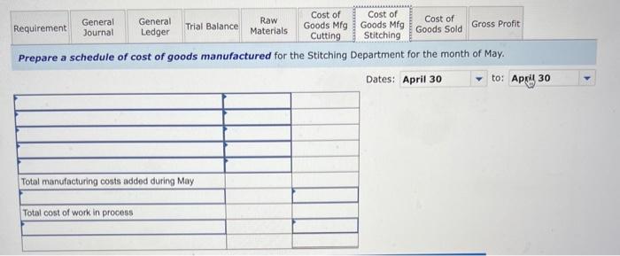 Record the usage of indirect materials. 4 Record the cost of direct