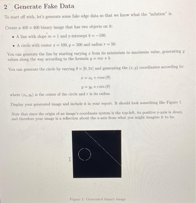 please give matlab code!!! To start off with, let's generate some fake